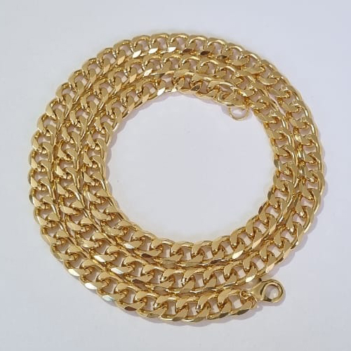 CORRENTE DE OURO 5 MILÉSIMOS+ VERNIZ CATAFORÉTICO 62CM LARGURA 7MM FECHO LAGOSTA OUCR000033