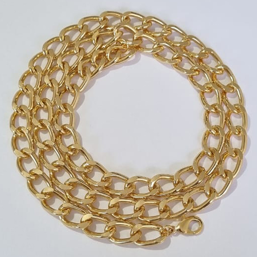 CORRENTE DE OURO 5 MILÉSIMOS+ VERNIZ CATAFORÉTICO 70CM LARGURA 8MM FECHO LAGOSTA OUCR000034