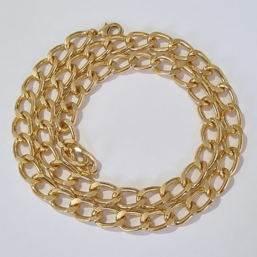 CORRENTE DE OURO 5 MILÉSIMOS+ VERNIZ CATAFORÉTICO 60CM LARGURA 8MM FECHO LAGOSTA OUCR000036
