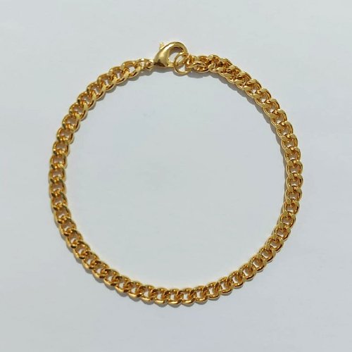 PULSEIRA EM OURO 5 MILÉSSIMOS + VERNIZ DIAMOND 23CM LARGURA 5MM FECHO LAGOSTA OUPS000020