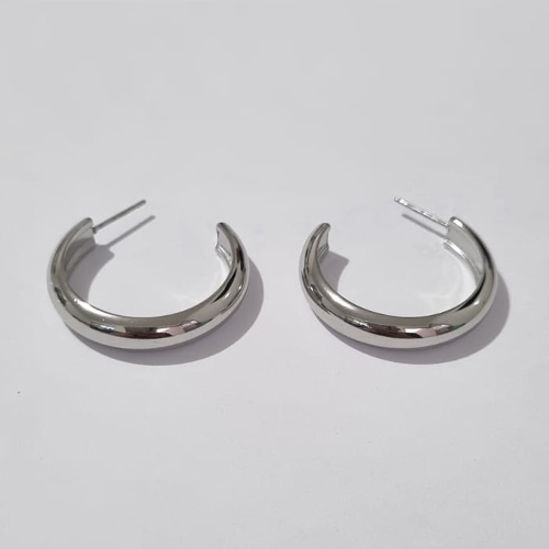 BRINCO EM AÇO INOXIDÁVEL ARGOLA GRANDE TAMANHO 6X30MM - ACBR000168