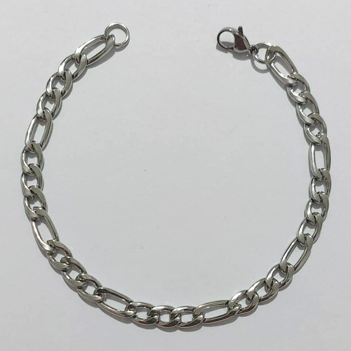 PULSEIRA  EM AÇO INOXIDÁVEL 20CM 3X1 FECHO LAGOSTA ACPS000386