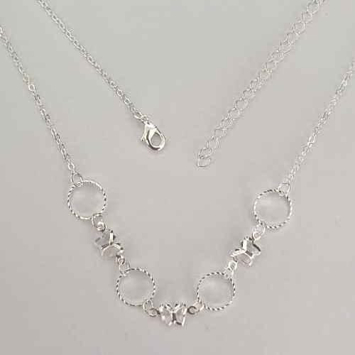 SHOCKER FOLHEADA A PRATA COM 50 MILÉSIMOS + VERNIZ DIAMOND 40CM BORBOLETAS E CÍRCULOS VAZADOS + EXTENSOR PRSH000156