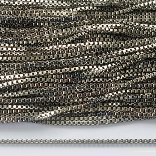 CORRENTE EM AÇO INOXIDÁVEL PRONTA PARA MONTAGEM - CORRENTE QUADRADINHA LARGURA 2MM - VENDIDA POR METRO (AÇO1035) ACCR000120