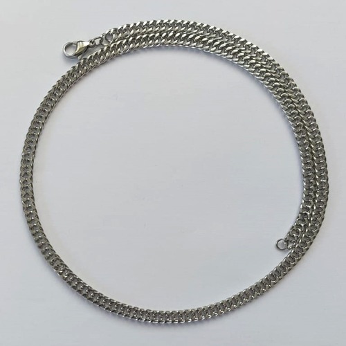 CORRENTE EM AÇO INOXIDÁVEL (AÇO06) - CORRENTE 5MM - TAMANHO: 50CM - FECHO LAGOSTA - COMPOSIÇÃO: AÇO INOXIDÁVEL ACCR000126
