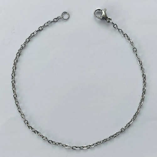 PULSEIRA EM AÇO INOXIDÁVEL (AÇO07) - CORRENTE LARGURA 1,8MM - TAMANHO: 18CM - FECHO LAGOSTA - ACPS000510