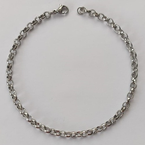 PULSEIRA EM AÇO INOXIDÁVEL - (ACO09) TAMANHO 18CM - LARGURA 4MM 9X15MM - FECHO LAGOSTA - COMPOSIÇÃO: AÇO INOXIDÁVEL - ACPS000514
