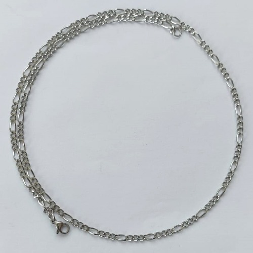 CORRENTE EM AÇO INOXIDÁVEL - (ACO11) CORRENTE 3X1 TAMANHO 70CM - LARGURA 3,2MM - FECHO LAGOSTA - COMPOSIÇÃO: AÇO INOXIDÁVEL - ACCR000148