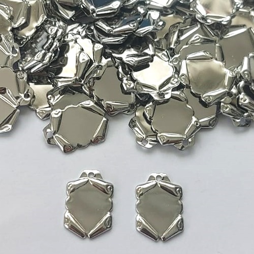 ACESSÓRIOS EM AÇO INOXIDÁVEL PINGENTE PERGAMINHO PARA GRAVAÇÃO 12X17MM - ACAC000024