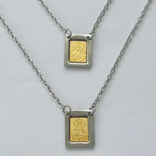 ESCAPULÁRIO EM AÇO INOXIDÁVEL - ESCAPULÁRIO NOSSA SRA DO CARMO - TAMANHO: 60CM - COMPOSIÇÃO: AÇO INOXIDÁVEL - (AÇO1278) ACES000041