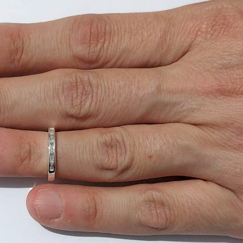 ANEL FOLHEADO A PRATA COM 50 MILÉSIMOS + VERNIZ DIAMOND ANEL FALANGE COM MICRO ZIRCÔNIAS PRAN000066