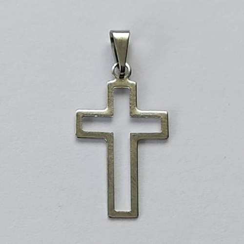 PINGENTE EM AÇO INOXIDÁVEL - PINGENTE CRUCIFIXO VAZADO 14X24MM (AÇO1303) - ACPG000071
