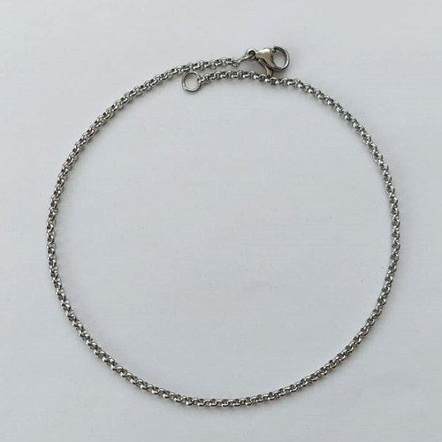 PULSEIRA EM AÇO INOXIDÁVEL - (BCOL032) PULSEIRA ELO PORTUGUÊS - TAMANHO 18CM - LARGURA 2MM - FECHO LAGOSTA - COMPOSIÇÃO: AÇO INOXIDÁVEL (AÇO1329) ACPS000558