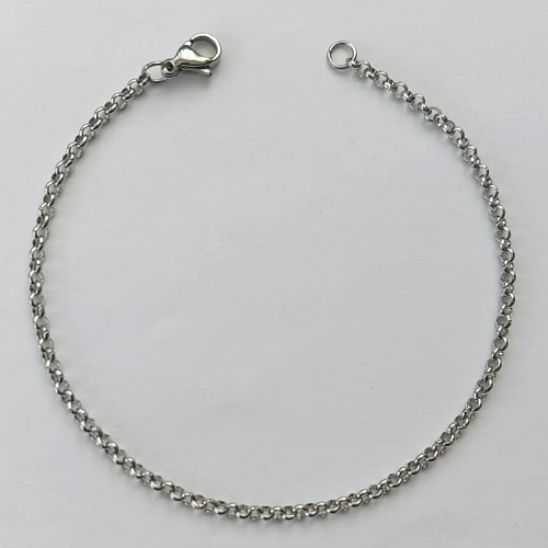 PULSEIRA EM AÇO INOXIDÁVEL - (BCOL033) PULSEIRA ELO PORTUGUÊS - TAMANHO 18CM - LARGURA 2,5MM - FECHO LAGOSTA - COMPOSIÇÃO: AÇO INOXIDÁVEL (AÇO1331) ACPS000560