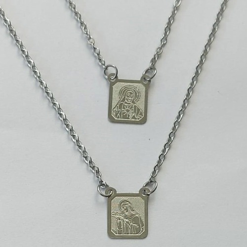 ESCAPULÁRIO EM AÇO INOXIDÁVEL - ESCAPULÁRIO SANTA RITA DE CÁSSIA - TAMANHO: 60CM - COMPOSIÇÃO: AÇO INOXIDÁVEL (AÇO1342) ACES000056