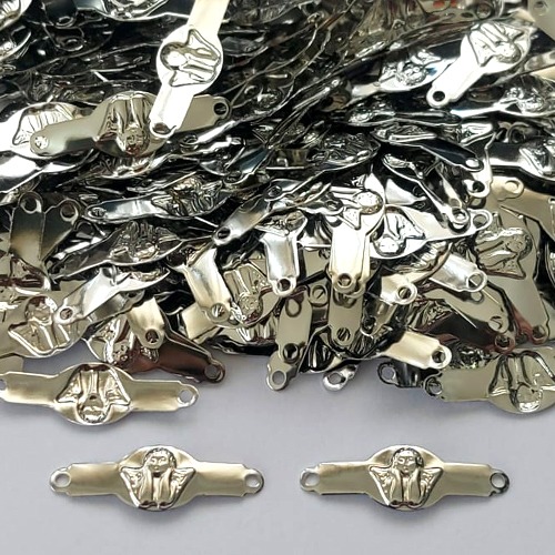 ACESSÓRIOS EM AÇO INOXIDÁVEL- PLAQUINHA DESENHADA ANJINHO 7X22MM - (AÇO1418) ACAC000039