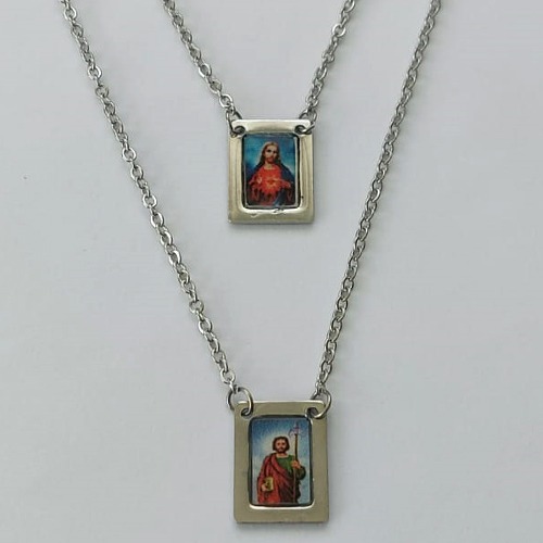 ESCAPULÁRIO EM AÇO INOXIDÁVEL - ESCAPULÁRIO SÃO JUDAS TADEU- TAMANHO: 60CM - COMPOSIÇÃO: AÇO INOXIDÁVEL - (AÇO1539)ACES000069