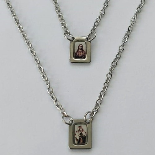 ESCAPULÁRIO EM AÇO INOXIDÁVEL - ESCAPULÁRIO NOSSA SENHORA DO CARMO - TAMANHO: 60CM - COMPOSIÇÃO: AÇO INOXIDÁVEL - (AÇO1542) ACES000072