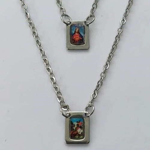 ESCAPULÁRIO EM AÇO INOXIDÁVEL - ESCAPULÁRIO SÃO JORGE - TAMANHO: 60CM - COMPOSIÇÃO: AÇO INOXIDÁVEL - (AÇO1544) ACES000074