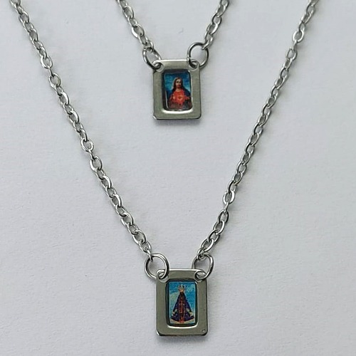 ESCAPULÁRIO EM AÇO INOXIDÁVEL - ESCAPÚLARIO NOSSA SRA APARECIDA - TAMANHO: 60CM - COMPOSIÇÃO: AÇO INOXIDÁVEL - (AÇO1550) ACES000080