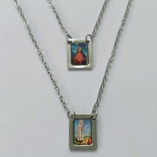 ESCAPULÁRIO EM AÇO INOXIDÁVEL(CX94) - ESCAPULÁRIO NOSSA SENHORA DO CARMO- TAMANHO: 60CM - COMPOSIÇÃO: AÇO INOXIDÁVEL - (AÇO1556) ACES000086