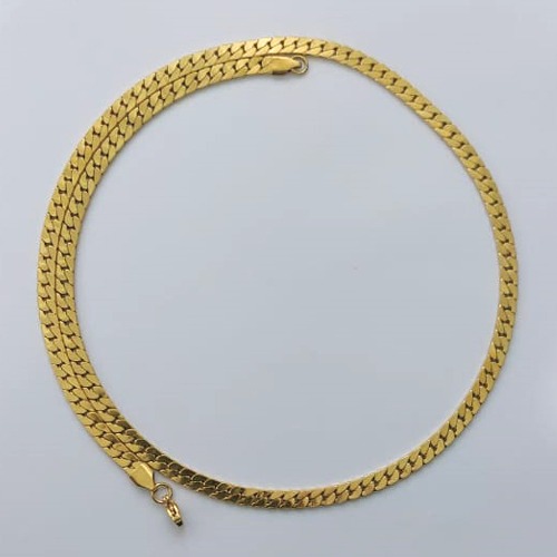 CORRENTE EM AÇO INOXIDÁVEL DOURADO  - CORRENTE  50CM FECHO LAGOSTA COMPOSIÇÃO: AÇO INOXIDÁVEL - (AÇO1566) ACCR000165