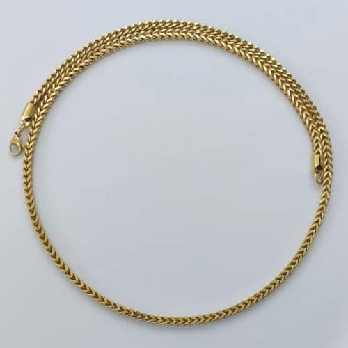 CORRENTE EM AÇO INOXIDÁVEL DOURADO - CORRENTE 55CM FECHO LAGOSTA COMPOSIÇÃO: AÇO INOXIDÁVEL - (AÇO1568) ACCR000166