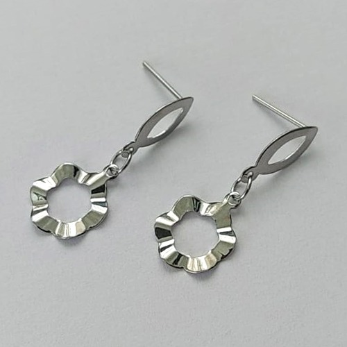 BRINCO EM AÇO INOXIDÁVEL - BRINCO DE PINO CÍRCULO MARTELADO 10MM - COMPOSIÇÃO: AÇO INOXIDÁVEL - (AÇO1607)ACBR000226