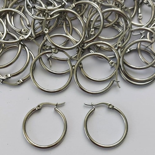 BRINCO EM AÇO INOXIDÁVEL - BRINCO DE ARGOLA 23MM - COMPOSIÇÃO: AÇO INOXIDÁVEL - (AÇO1774)ACBR000302