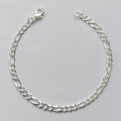 PULSEIRA FOLHEADA A PRATA COM 50 MILÉSIMOS  + VERNIZ DIAMOND PULSEIRA 3X1 18CM LARGURA 3MM (PRA297) PRPS001150