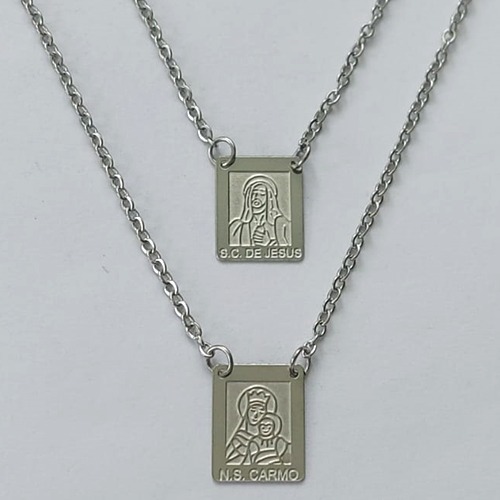 ESCAPULÁRIO EM AÇO INOXIDÁVEL - ESCAPULÁRIO NOSSA SRA DO CARMO - TAMANHO: 60CM - COMPOSIÇÃO: AÇO INOXIDÁVEL - (AÇO1960) ACES000093