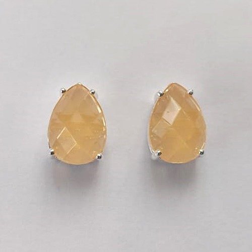 BRINCO FOLHEADA A PRATA COM 50 MILÉSIMOS + VERNIZ DIAMOND - BRINCO DE PINO BASE ALTA FUSÃO LARANJA 10X14MM (PRA460) PRBR001217
