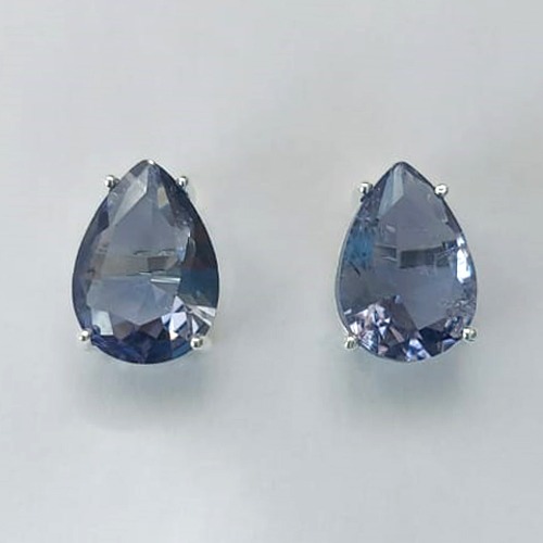 BRINCO FOLHEADA A PRATA COM 50 MILÉSIMOS + VERNIZ DIAMOND - BRINCO DE PINO BASE ALTA FUSÃO LILÁS 10X14MM (PRA475) PRBR001230
