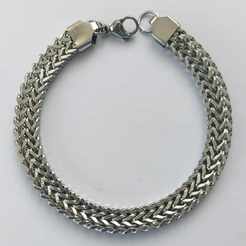 PULSEIRA EM AÇO INOXIDÁVEL - LARGURA 7MM  TAMANHO 18CM - - FECHO LAGOSTA - COMPOSIÇÃO: AÇO INOXIDÁVEL -  (AÇO2054) ACPS000709