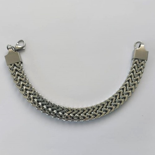 PULSEIRA EM AÇO INOXIDÁVEL - LARGURA 11MM  TAMANHO 19CM - FECHO LAGOSTA - COMPOSIÇÃO: AÇO INOXIDÁVEL -  (AÇO2055) ACPS000710