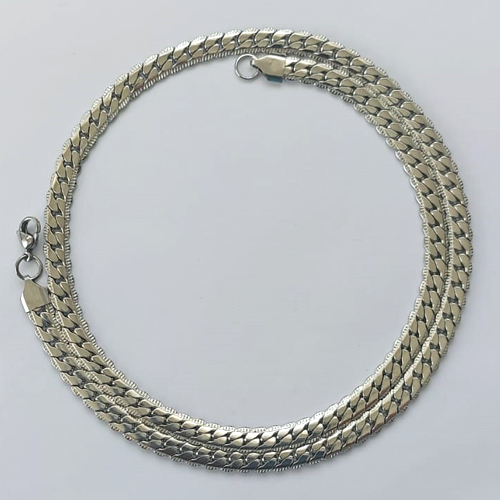 CORRENTE EM AÇO INOXIDÁVEL - CORRENTE LARGURA 6MM  TAMANHO 60CM - FECHO LAGOSTA - COMPOSIÇÃO: AÇO INOXIDÁVEL (AÇO2062) ACCR000192