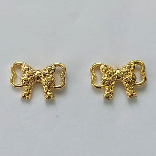 BRINCO FOLHEADO A OURO - BANHADO COM 5 MILÉSIMOS + VERNIZ DIAMOND -  BRINCO DE PINO LAÇO 12MM - (OURO331) OUBR000246