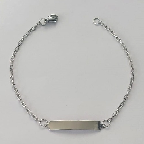 PULSEIRA EM AÇO INOXIDÁVEL - (AÇO12) - PULSEIRA CHAPINHA LISA 30MM TAMANHO 18CM - LARGURA 4MM - FECHO LAGOSTA - COMPOSIÇÃO: AÇO INOXIDÁVEL - (AÇO2123) ACPS000714
