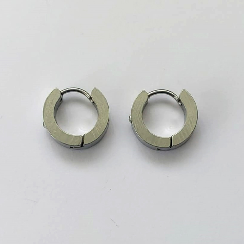 BRINCO EM AÇO INOXIDÁVEL - BRINCO ARGOLA COM STRASS 13MM - COMPOSIÇÃO: AÇO INOXIDÁVEL (AÇO2153) ACBR000412