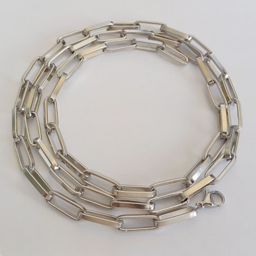 CORRENTE EM AÇO INOXIDÁVEL - CORRENTE 70CM COM FECHO LAGOSTA LARGURA 5.6MM - (AÇO22) (AÇO2288) ACCR000198