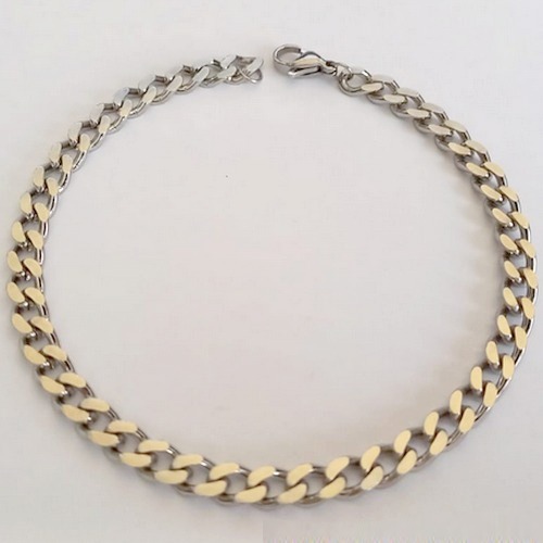PULSEIRA EM AÇO INOXIDÁVEL - PULSEURA 18CM COM FECHO LAGOSTA - LARGURA 5.2MM - (AÇO18) ACPS000726