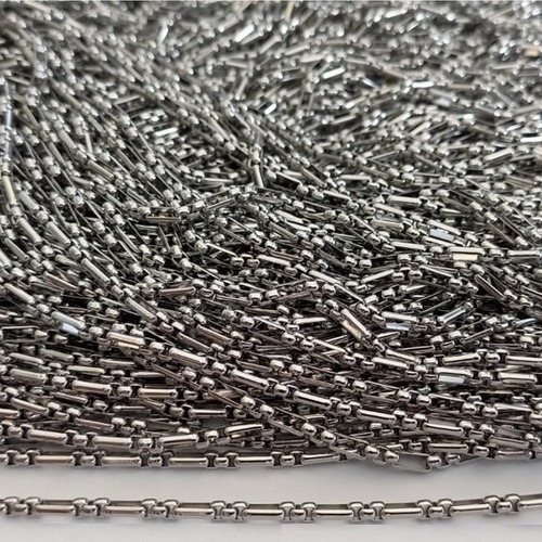 CORRENTE EM AÇO INOXIDÁVEL - CORRENTE VENDIDA POR METRO - LARGURA 2,5MM - (BCOL058) ACCR000205