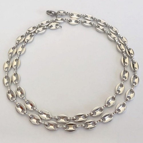 CORRENTE EM AÇO INOXIDÁVEL - CORRENTE 45CM - LARGURA 5MM + FECHO LAGOSTA - (BCOL067) ACCR000207