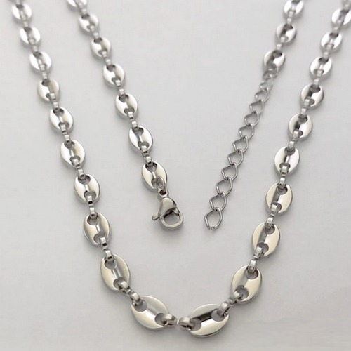 SHOCKER EM AÇO INOXIDÁVEL - CORRENTE 40CM COM FECHO LAGOSTA + EXTENSOR - LARGURA 5MM - (BCOL067) ACSH000002