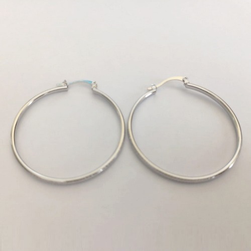 BRINCO EM AÇO INOXIDÁVEL - BRINCO DE ARGOLA 3,5CM LASRGURA 2MM- COMPOSIÇÃO: AÇO INOXIDÁVEL - ACBR000473