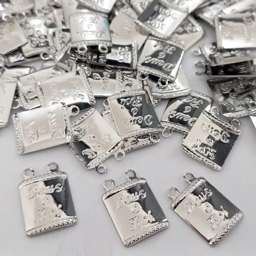 ACESSÓRIO EM AÇO INOXIDÁVEL - ACESSÓRIO PARA ESCAPULÁRIO DEUS É FIEL 9X11MM - (AÇO0329) ACAC000058