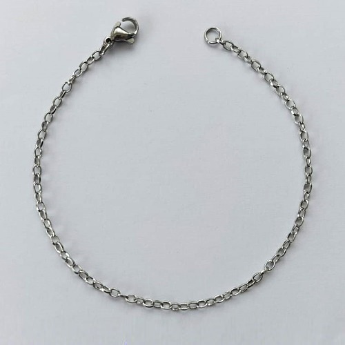 PULSEIRA EM AÇO INOXIDÁVEL - (ACO08) TAMANHO 18CM - LARGURA 2,2MM - FECHO LAGOSTA - COMPOSIÇÃO: AÇO INOXIDÁVEL - (AÇO1091)- ACPS000755