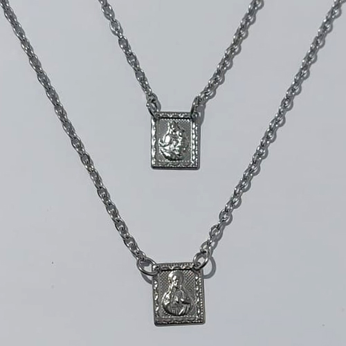 ESCAPULÁRIO EM AÇO INOXIDÁVEL - ESCAPULÁRIO NOSSA SRA DO CARMO - TAMANHO: 60CM - COMPOSIÇÃO: AÇO INOXIDÁVEL (AÇO2258) ACES000111