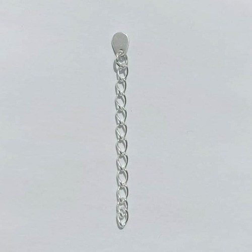 ACESSÓRIO EXTENSOR 3,5CM FOLHEADO A PRATA 50 MILÉSSIMOS + VERNIZ DIAMOND PRAC000001