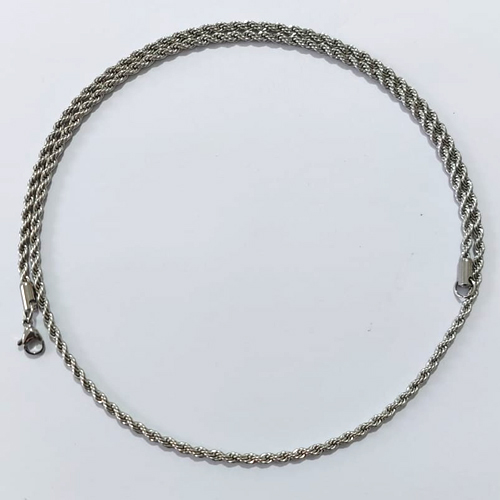 CORRENTE EM AÇO INOXIDÁVEL - CORRENTE 55CM CORDÃO BAIANO LARGURA 2MM - FECHO LAGOSTA - ACCR000240